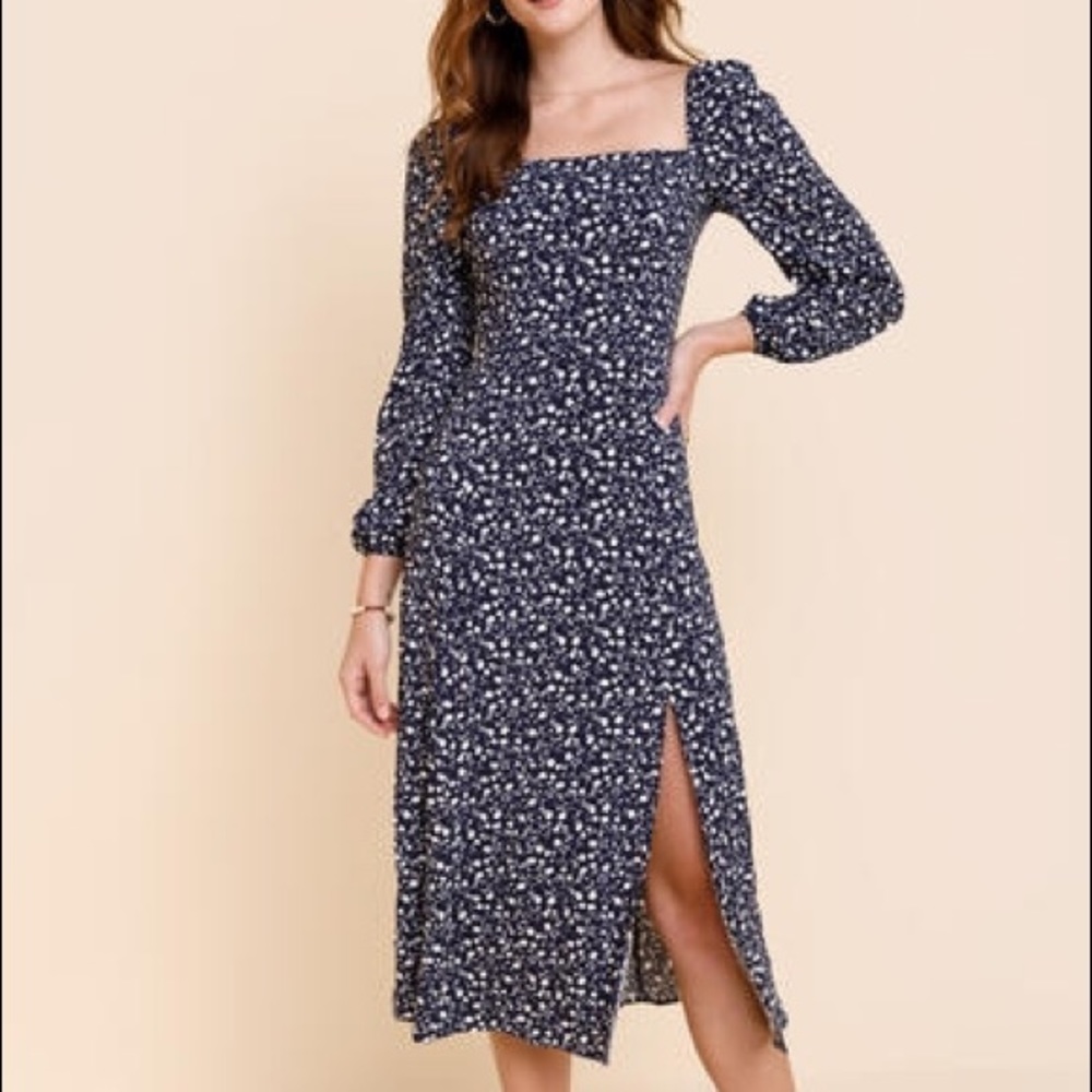 Liberty Ruffled Floral Midi Dress